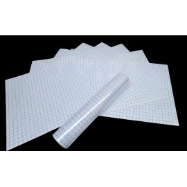 PSV Blue Grid Clear Transfer Paper Tape Vinyl Crafts  1 roll 12"x5'  BEST SELLER