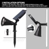 T-SUN Solar Spotlights, LED Solar Lights Outdoor Adjustable Landscape Wall