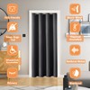 ChrisDowa Blackout Door Curtains for Doorway Privacy, Grommet Closet Curtains
