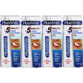 4 Pack Plus White 5 Minute Speed Whitening Gel Enamel Friendly 2.0 Ounce Each