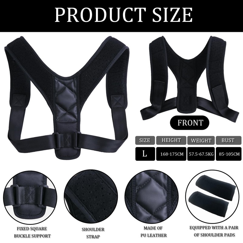 SHOWHEEL Back Straightener Posture Corrector Back Women Men Back Holder