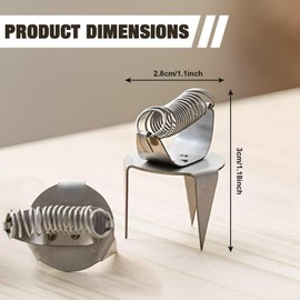 Xanadued 10 Pieces Pottery Clay Glaze Clamps Fingertip Dipping Glaze Clips, Ceramic Glazing Tongs, Glazing Tongs for Pottery