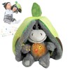 NAVESO Atmendes Kuscheltier, Schlafender Esel Kuscheltier mit Atembewegung und Musik,