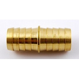 MettleAir 129-12 3/4" ID Hose Barb Mender/Splicer/Joiner/Union Fitting Brass Tubing Hose Adapter/Coupler (Pack of 10)