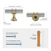 Haliwu 20 Pack Brushed Nickel Cabinet Knobs, Gold Cabinet Knobs