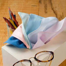 Merrysquare - Little Handkerchiefs - Size 9 inches Square - 100% Cotton - LILLIPUT Model (Light Pink)