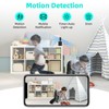 WAKADO 2K Video Call Security Camera Indoor, Nanny Monitor Pet Camera,Two-Way Video,One-Touch Phone Call,Security camerasEasy