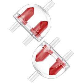 Pawfly 2 Pack Aquarium Check Valves Fish Tank Air Pump Valves Plastic 2-Way Non-Return Valves Pump Protectors for Standard 3/16 Inch Airline Tubing Fish Tank Accessories for Aeration Setup