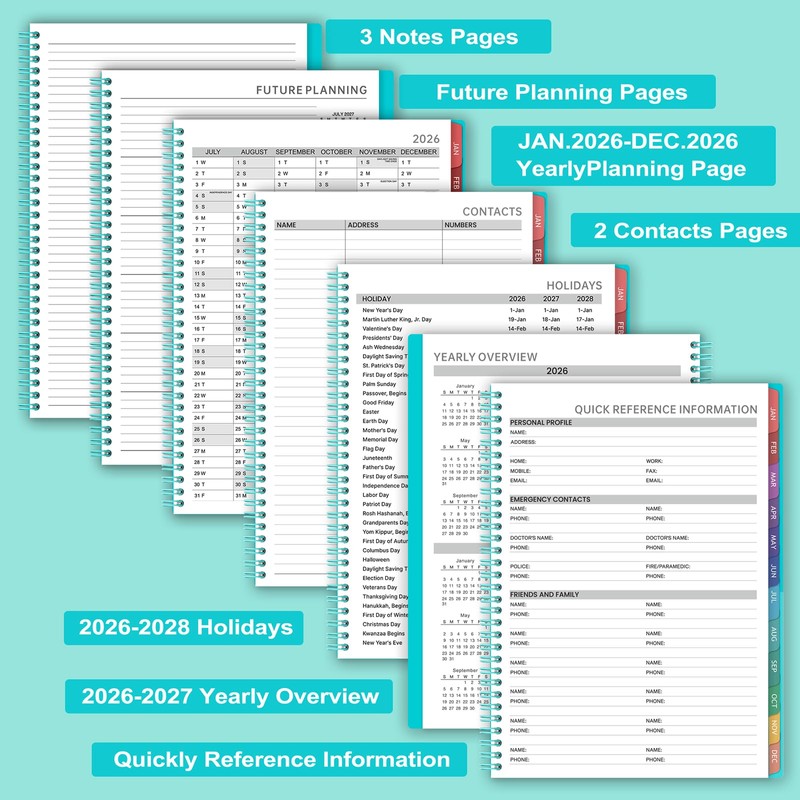 2026 Weekly Appointment Book & Planner - Daily Hourly Planner