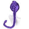 RightOn Purple Braided Wig Long Straight Purple Braid Wig for