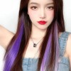 Point hairpiece bridge hairpin purple color wig (WFITCMC) / 포인트 헤어피스 브릿지 머리핀 퍼플 색깔 가발 (WFITCMC)
