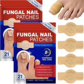 TOCOZOC Parches de Cuidado para las Uñas, Parches Reparación de Uñas Nails, Fungal Nail Patches para Reparar el Baño y Mejorar el Color para Uñas Quebradizas y Restaura Uñas Dañadas，2 cajas
