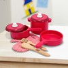 Melissa & Doug Deluxe Wooden Kitchen Accessory Set - Pots