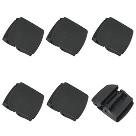 ZZLZX 6PCS Plastic Belt Buckle Belt Buckle Through Security Tactical Belt Buckle Head Quick Release Removal Tactical Belt Buckle For 1.4-1.5 inch Wide Belts Webbing Black, Black, 60X46X12mm