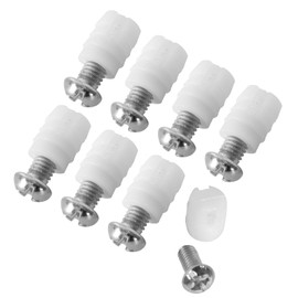 102267 105163 Plastic Sleeve and Screw Compatible with IKEA Furniture Hardware Part # 105163#102267 (Pack of 8)