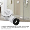 Low Profile Shower Drain, 2" PVC Side Outlet Drain Assembly