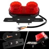 Sidaqi Motorcycle Tail Light with License Plate Holder Running Light
