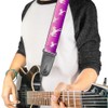 Buckle-Down GS-W32108 Guitar Strap Unicorn Sparkles Purple Pink, 2" Wide