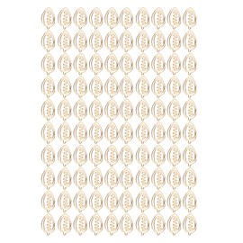 100pcs Special Shape Paper Clips Creatively Cute Plated Metal Bookmark Paper Clips for Students Stationery