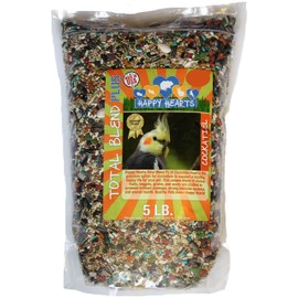 Happy Hearts Total Blend Plus Cockatiel Food (5 Pounds)