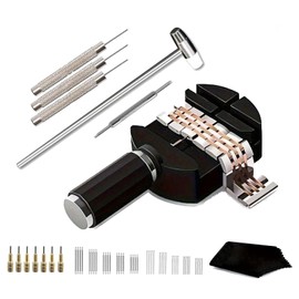 iguTrail Watch Strap Repair Tool Set, Tool for Adjusting Watch Straps, Replacement for Watch Pins, Watch Hammer (Black)