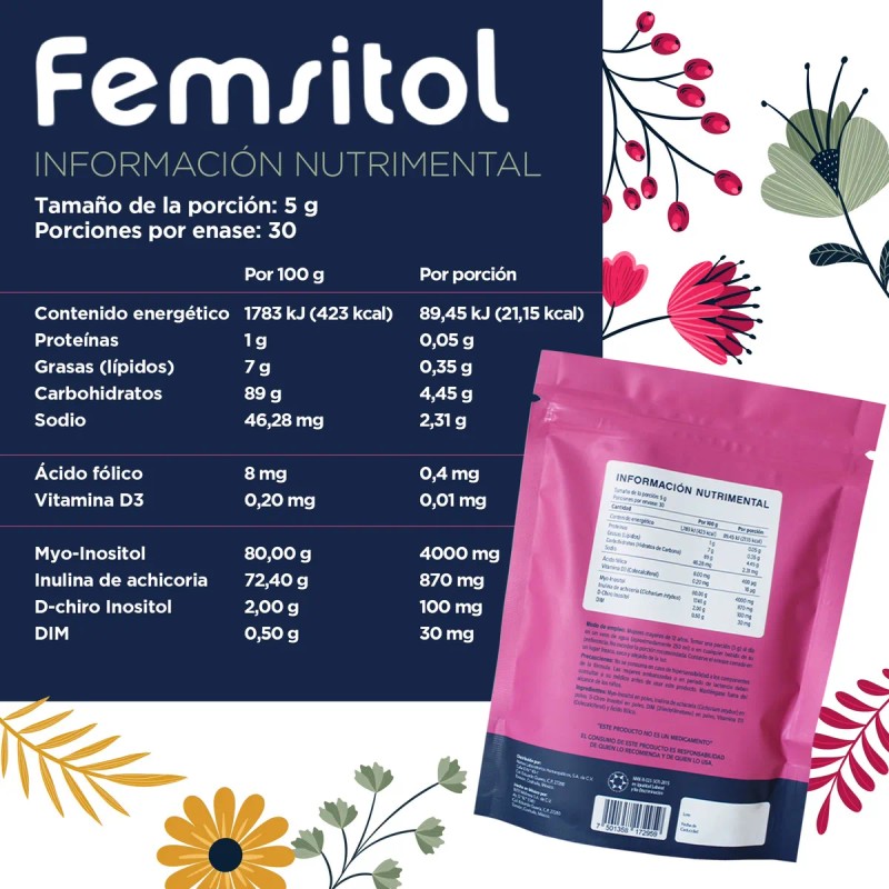 Femsitol Myo & D-chiro Inositol 150g - 3 Pack -