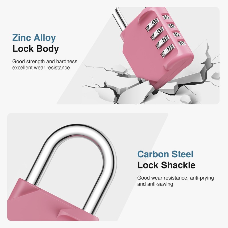 Puroma Combination Lock 4 Digit Waterproof Locker Locks Secure Outdoor