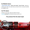 Yiz Dash Cover Mat Custom Fit for Ford F100 F150