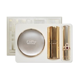 Ohui The First Genuine Ampoule Cover Cushion Holiday Edition 1 original product, 1 refill, lip balm red / 오휘 더 퍼스트 제너츄어 앰풀 커버 쿠션 홀리데이 에디션 본품 1개 리필 1개 립밤 레드