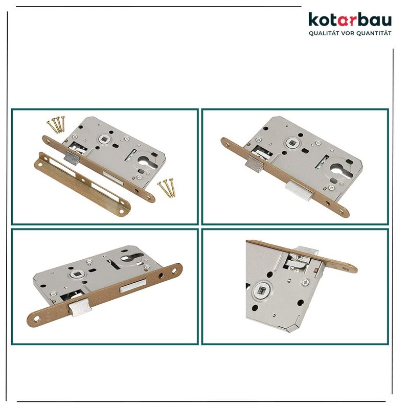 KOTARBAU® Interior Door Mortice Lock 72/50 mm for Profile Cylinder