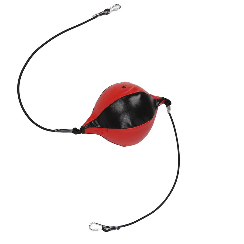 Double End Punching Ball with Adjustable Cord Inflator PU Leather