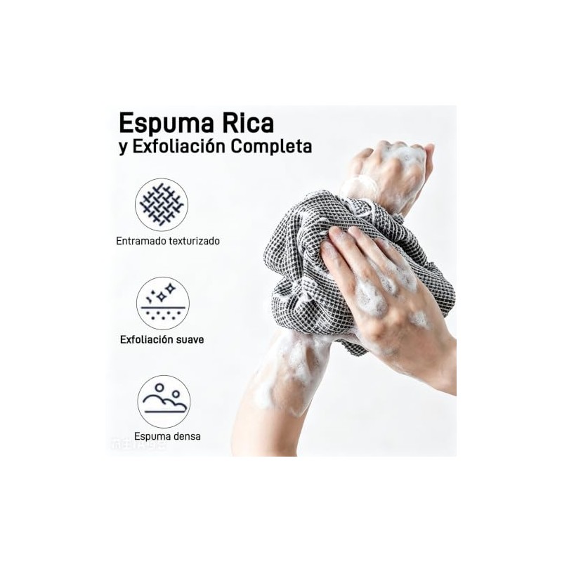 2PCS Zenbody Toalla Japonesa, Toalla Exfoliante para Hombre y Mujer
