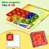 STEM MATCH Mini Magnetic Tiles for Kids Ages 4-8, 40PCS