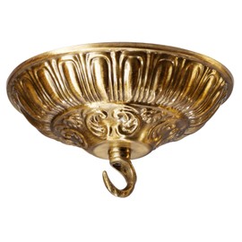 BEQUZON 6.1'' Gold Canopy for Chandelier Pendant Light, Mounting Plate Kit for Ceiling Lights, Vintage Style