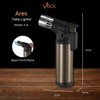 Visol Ares Butane Quad Torch Refillable Gas Lighter with Windproof
