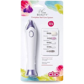 Plum Beauty Total Nail Care System, Complete Nail Care, Shaping, Pecision Shaper, Cuticle Pusher, Buffing & Emery Tools, Manicure & Pedicure Kit