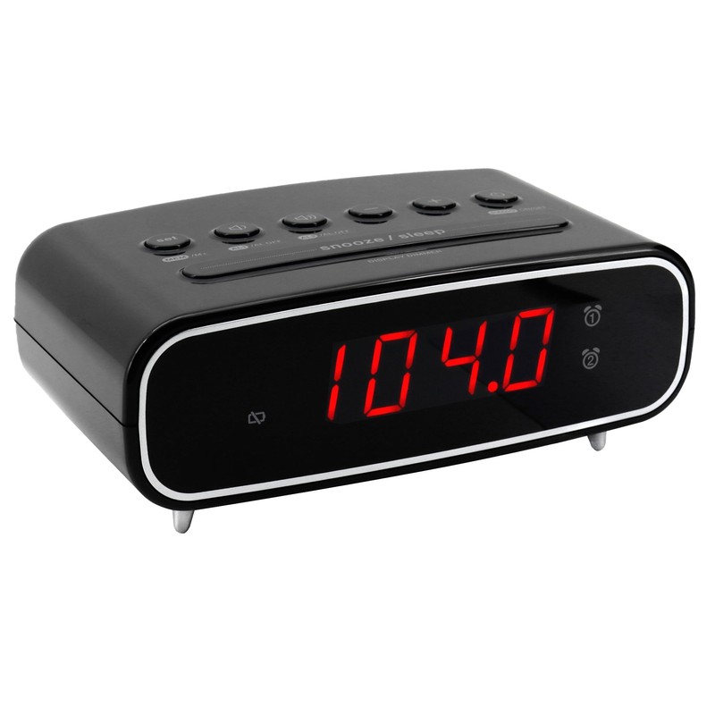 soundmaster UR111SW clock radio FM FM alarm clock Black