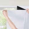 RYB HOME 100% Blackout Self Adhesive Portable Blackout Curtain, Greyish