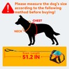 Dog Harness with Retractable Leash 51.2”,2-in-1 Large & Medium Dog