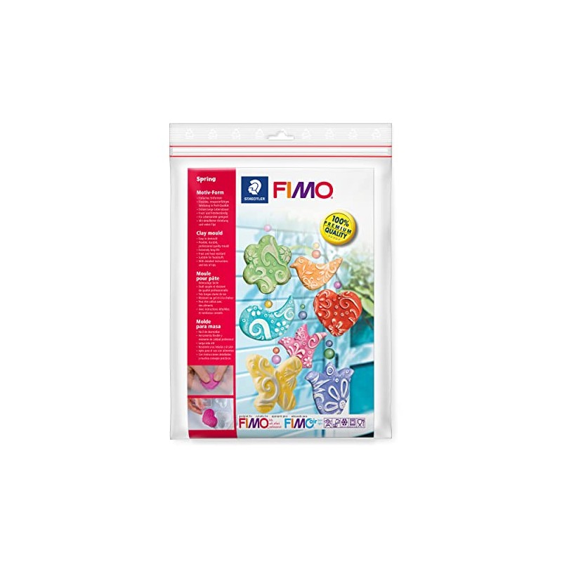 Staedtler Fimo 8742 52 Clay Mould Set 3-Pack Spring Theme