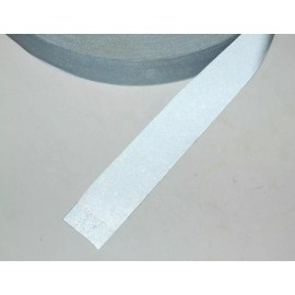 King Tech 1in x 300ft Gray Sew On Hi Vis King Tech 8001-1 Fabric High Vis Reflective Strip