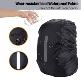 LICQIC Waterproof Rain Cover for Backpack, Reflective Rucksack Rain Cover for Outdoor, Hiking, Camping, Traveling, Cycling