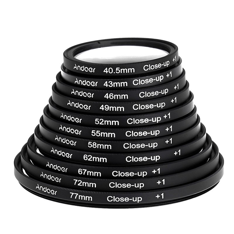 Andoer 55mm Macro Close-Up Filter Set +1 +2 +4 +10