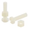 sourcing map 50Sets Nylon Screw Nut Assortment, M5-0.8x20mm Slotted Pan