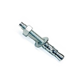 MIGHTY FASTENERS Zinc-Plated Steel Wedge Anchors, 5/16" X 3" - Heavy-Duty Mounting Bolts for Concrete - 50 Pack