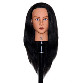 Bellrino 20-22" Cosmetology Mannequin Manikin Training Head with Human Hair (CASEY)