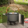 Outdoors Stove Windshield Camping Cooking Windscreen Folding Camping Cooker Stove