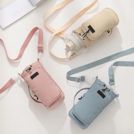 Insulated Water Bottle Holder with Strap & Phone Pocket – Waterproof Crossbody Bottle Carrier Bag for Travel, Hiking & Daily Outdoor Use