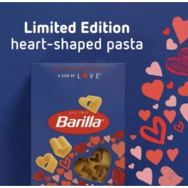 Barilla Limited Edition Barilla Heart Shaped Pasta Valentine's Day 12 oz Box New