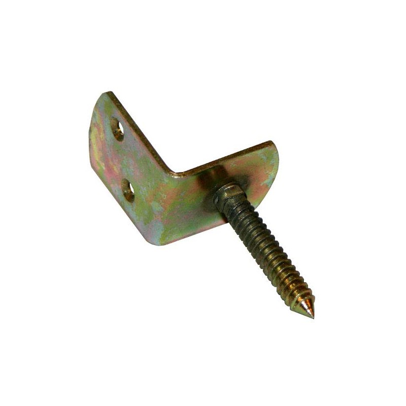 Domax 10 Pack L Shaped Fence Panel Brackets, Galvanised, Yellow,